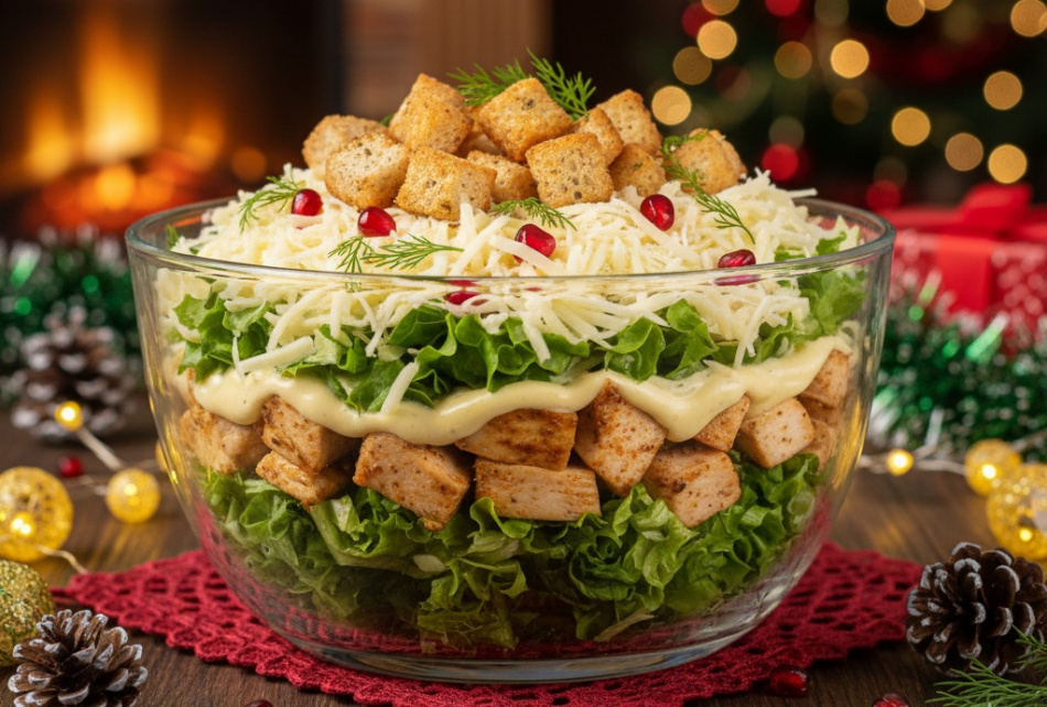 Салат «Наслаждение» станет хитом Нового года 2026 и удивит гостей